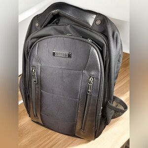 Kenneth Cole Reaction Black Laptop Backpack Travel Bag